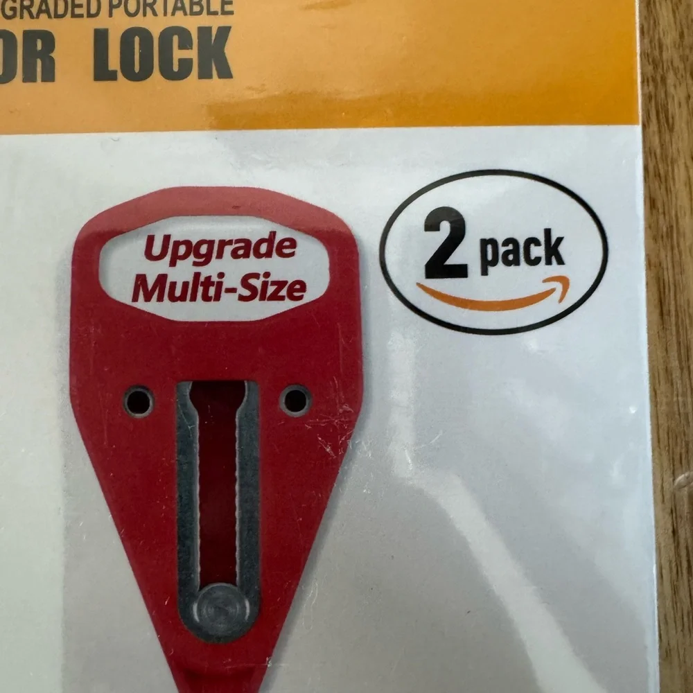 Acemi Portable Door Lock - Orange and White